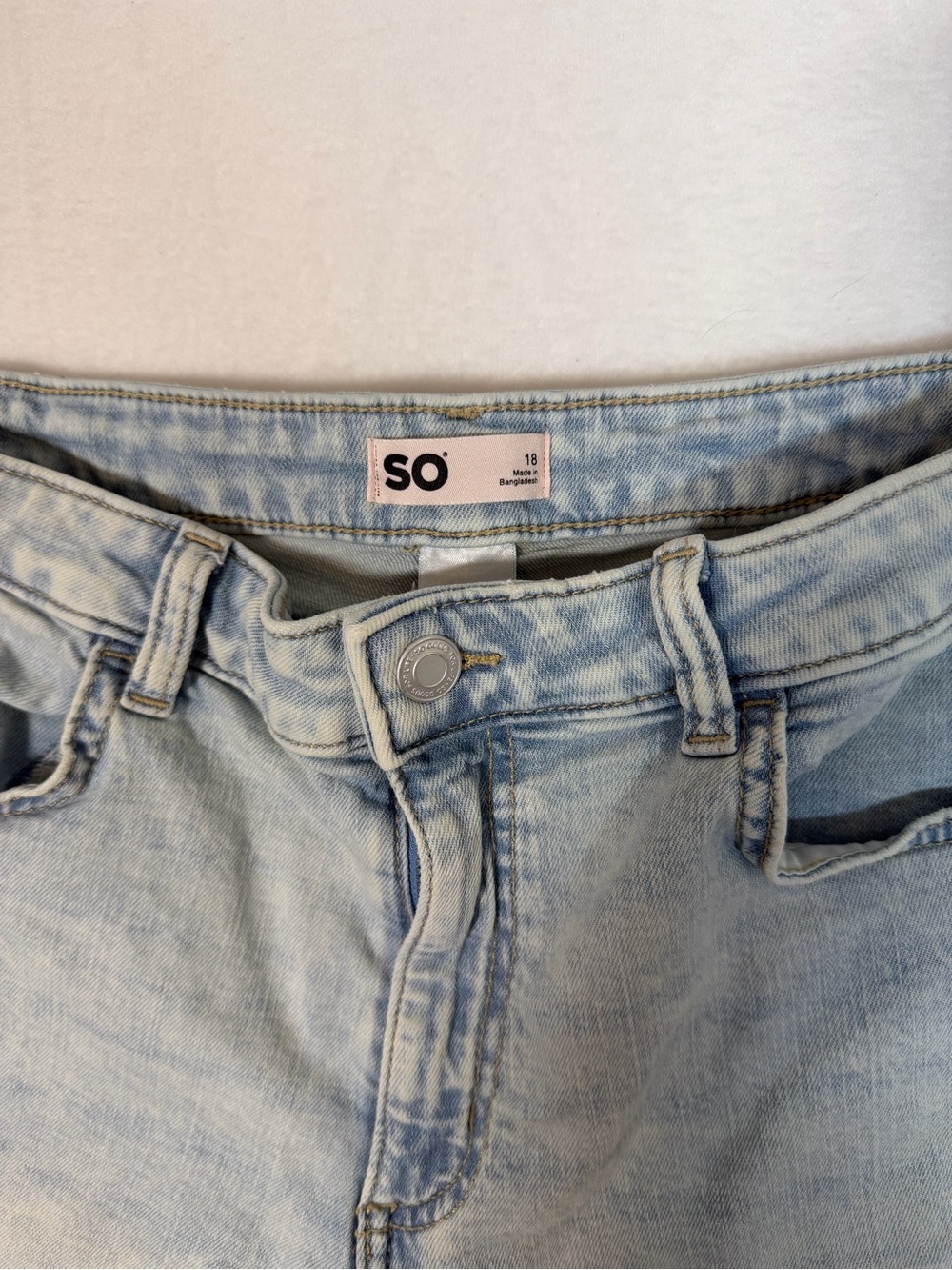 5‎ Pair Bundle of Youth Girls Denim Shorts Wonder Nation Cat Jack So Brand sz 18 - Picture 10 of 10